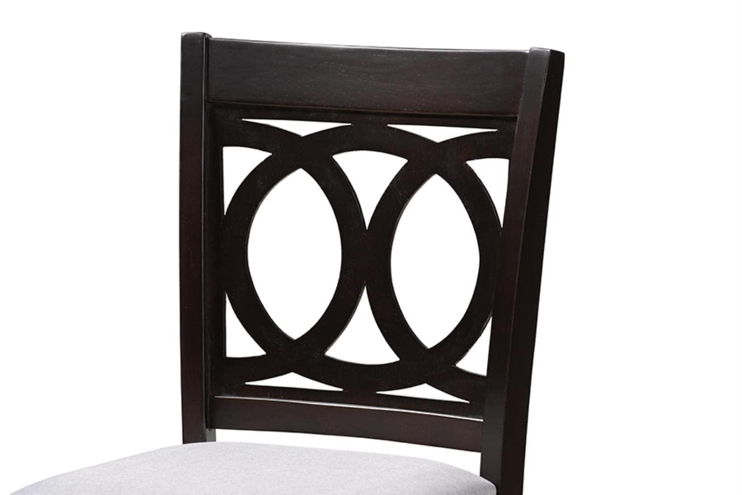 Baxton Studio Lenoir Modern and Contemporary Gray Fabric Upholstered Espresso Brown Finished 5-Piece Wood Pub Set