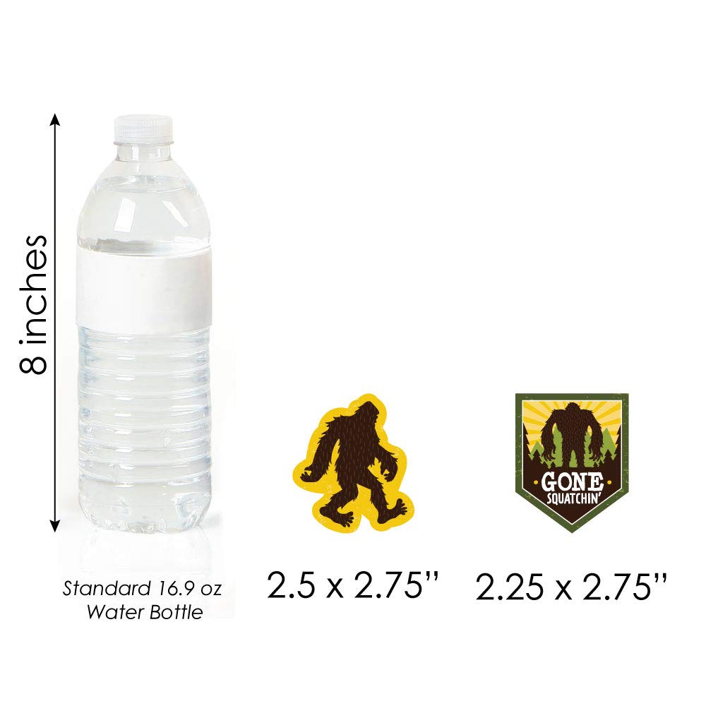 Big Dot Of Happiness Sasquatch Crossing - Diy Shaped Bigfoot Party Or Birthday Party Cut-Outs - 24 Count