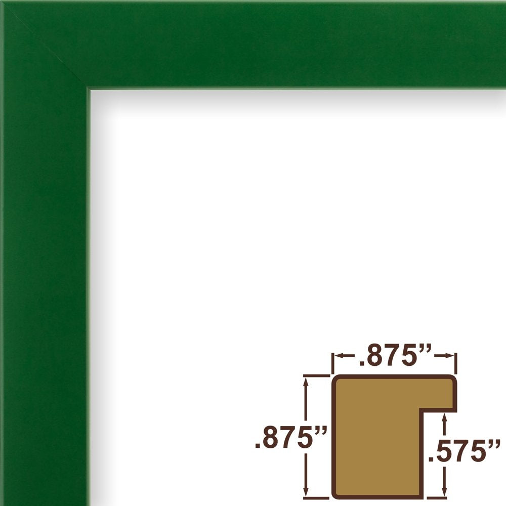 Craig Frames Confetti, Modern Green Picture Frame, 12 X 36 Inch