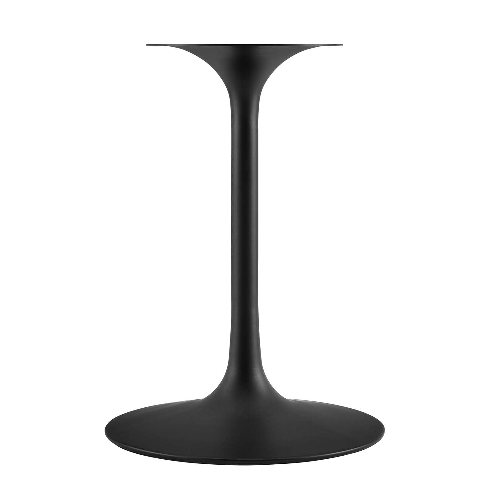 Modway Lippa Round 36" Wood Grain Mid-Century Modern Dining Table In Black Walnut
