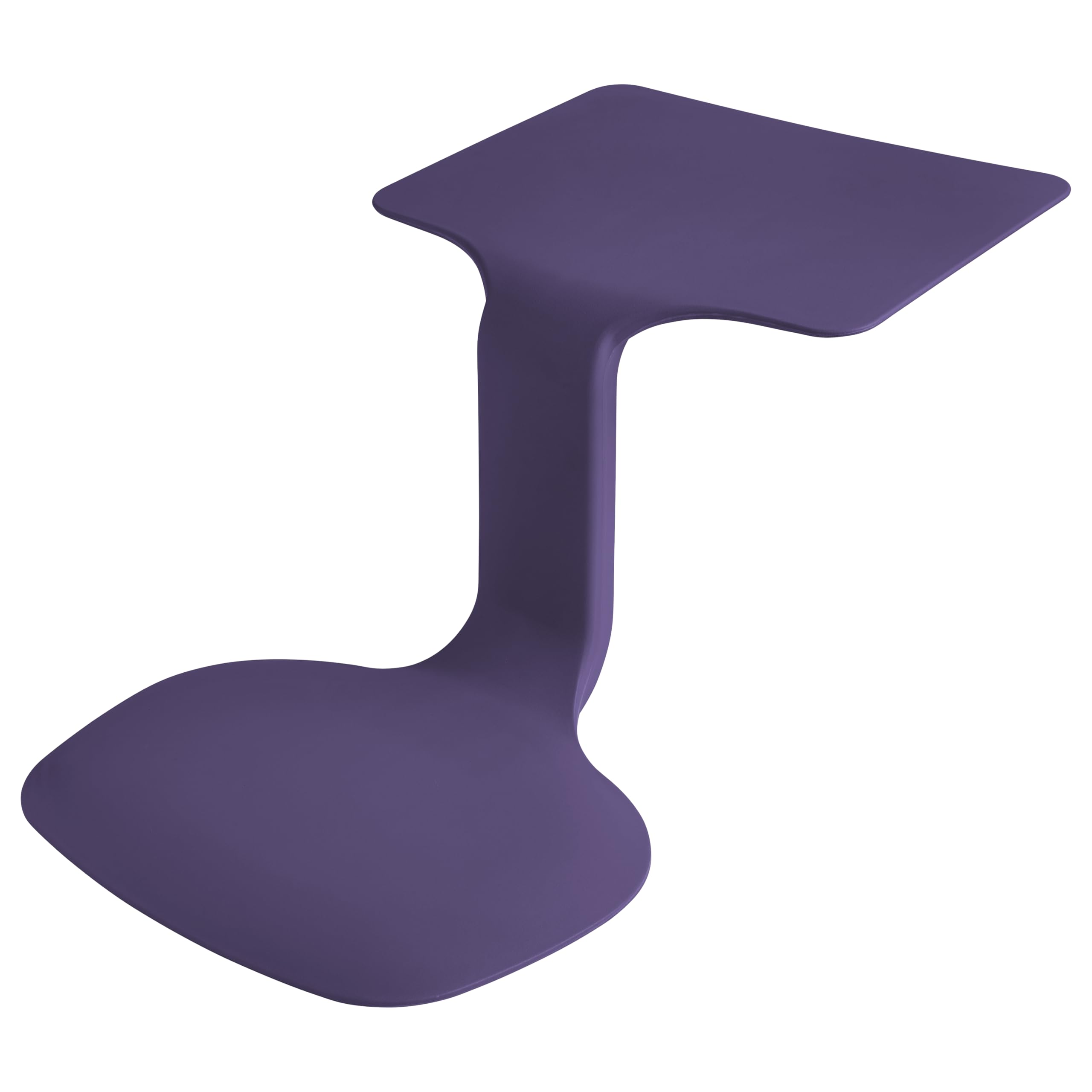 Ecr4Kids The Surf Portable Lap Desk, Flexible Seating, Eggplant