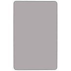 Flash Furniture Wren 30''W x 48''L Rectangular Grey Thermal Laminate Activity Table - Height Adjustable Short Legs