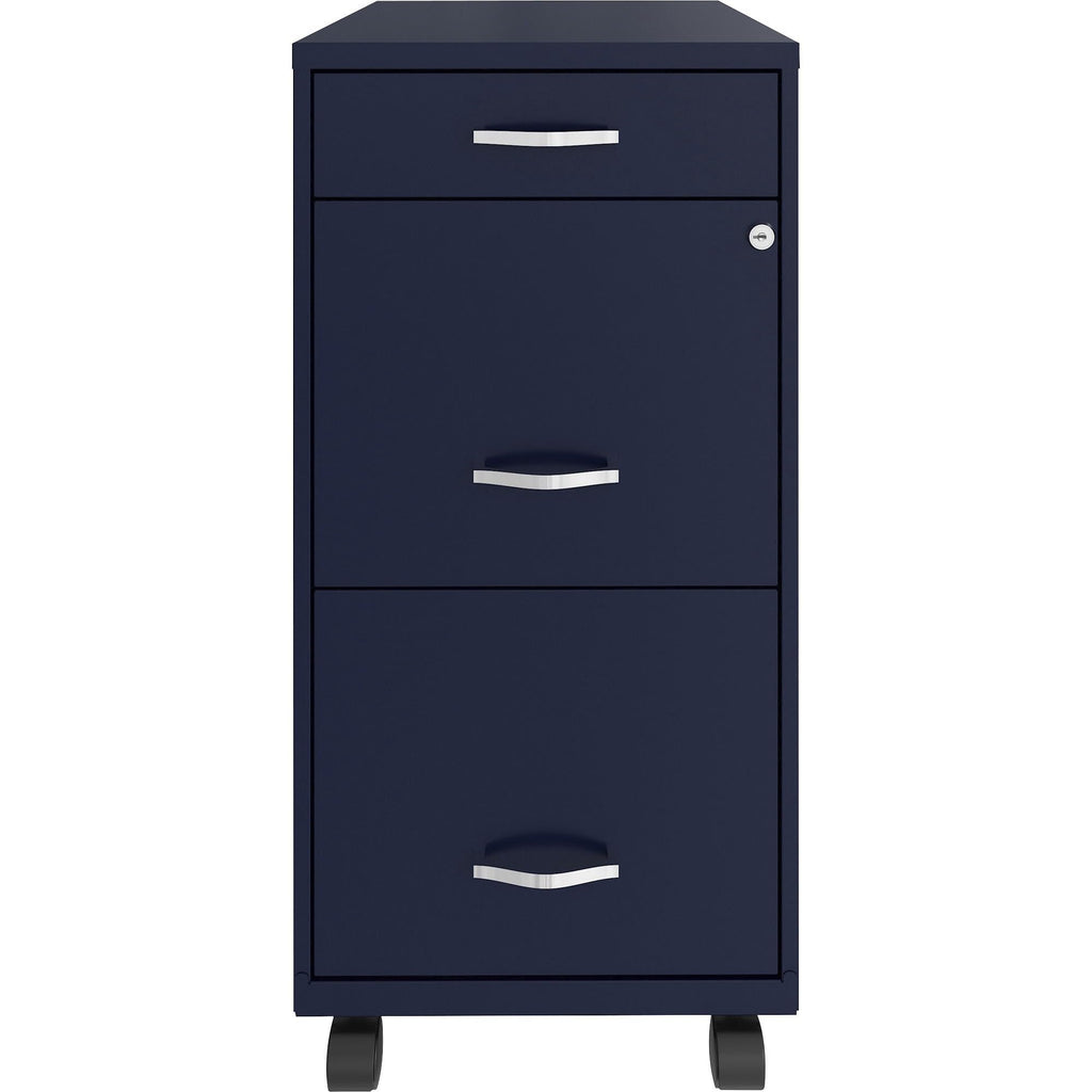 Lys Soho Box/File/File Mobile Navy File Cabinet, 3 Drawer