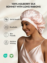 [Light Pink] SilkSilky  Sleep Cap 002