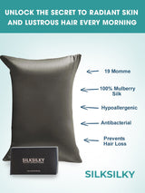 [Champagne] SilkSilky  19Momme Pure Silk Pillowcase 006