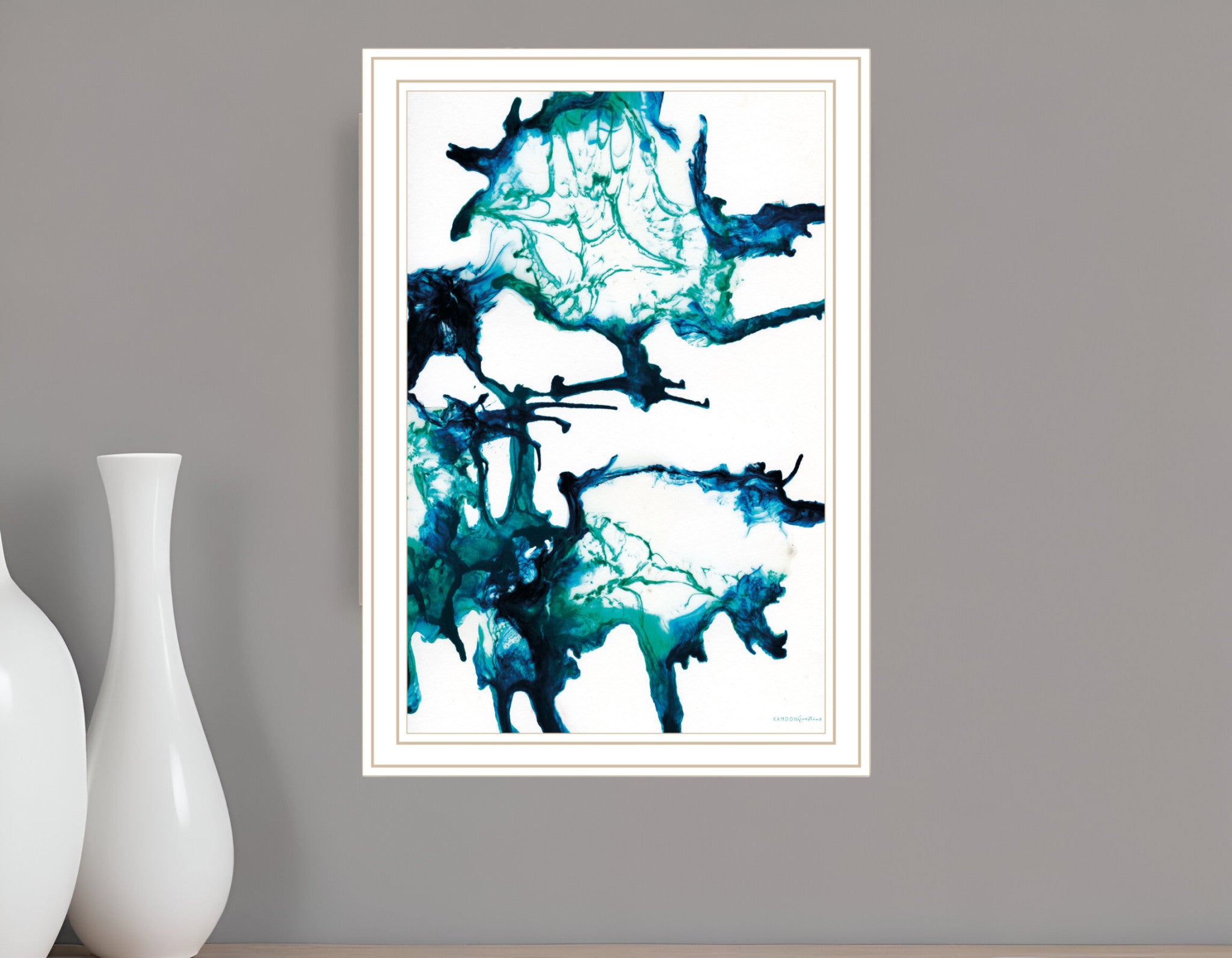 Ocean Living White Framed Print Wall Art