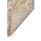 HomeRoots 532009 8 x 10 ft. Blue Floral Power Loom Rectangle Area Rug
