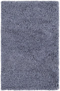5' X 8' Blue Shag Hand Tufted Area Rug