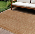 7 X 10 Rust Abstract Indoor Outdoor Area Rug
