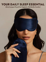 [Dark Blue] SilkSilky  Eye Mask 006
