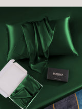 [Dark Green] SilkSilky  22Momme Pure Silk Pillowcase 005
