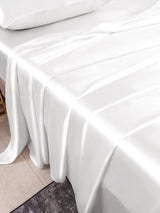 [White] SilkSilky  22Momme Pure Silk Bedding Set 003,