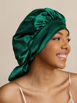[Dark Green] SilkSilky  Sleep Cap 003