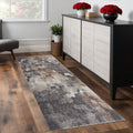7 Gray Brown And Charcoal Cobblestone Runner Rug