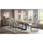Intercon Eden 60" Server with 2 Cabinets, Wine Bottle Storage, and Adjustable Shelves, Rustic Dune Sideboard