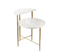 Steve Silver Co Patna White Marble Top Side