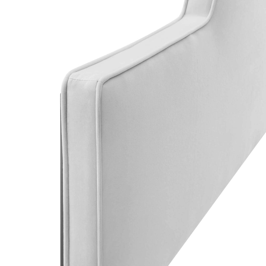 Modway Mod-6302-Lgr Dawn Twin Performance Velvet Headboard, Light Gray