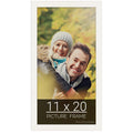 wallsthatspeak 11x20 white Picture Frame for Puzzles Posters Photos or Artwork