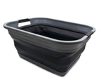 Sammart 41L (10.8 Gallon) Collapsible Plastic Laundry Basket - Foldable Pop Up Storage Container/Organizer - Portable Washing Tu