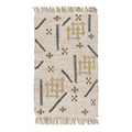 Kosas Home Belfast 60 x 96 Abstract Geometric Wool Area Rug in Ivory