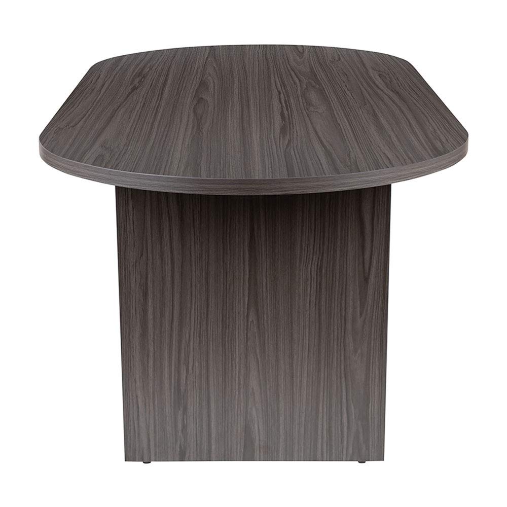 Flash Furniture Jones 6' Oval Multipurpose Conference Table, Business Meeting Table for Office and Conference Rooms, Rustic Gray