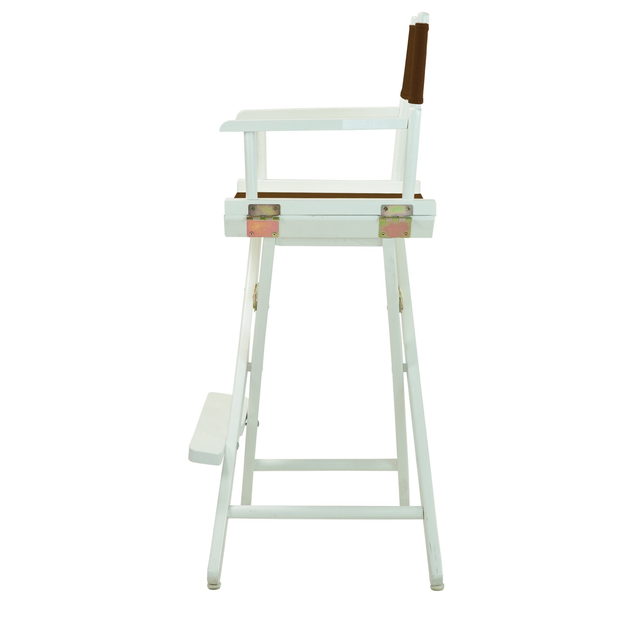 Casual Home 230-01/021-45 Director Chair 30" - Bar Height Whiteframe/Brown Canvas