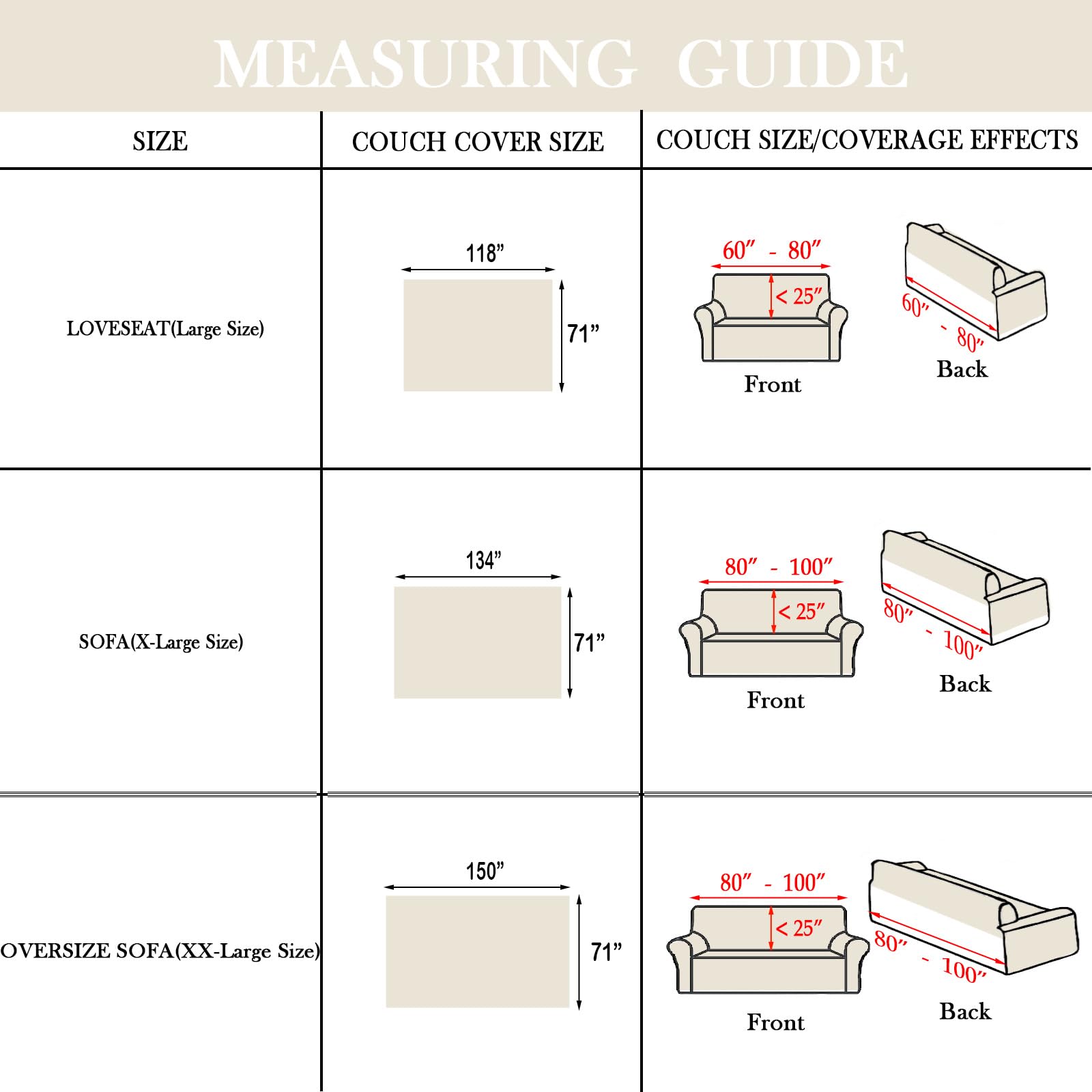 Handontime Beige Couch Covers For 3 Cushion Couch Sofa Cute Sofa Covers With White Daisy Lace Pet Couch Protector Thick Chenille Couch Cover For Dogs Sectional Sofa L Shape Futon Couch, 71' X134'