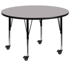 Flash Furniture 48 Rnd Grey Activity Table, Gray