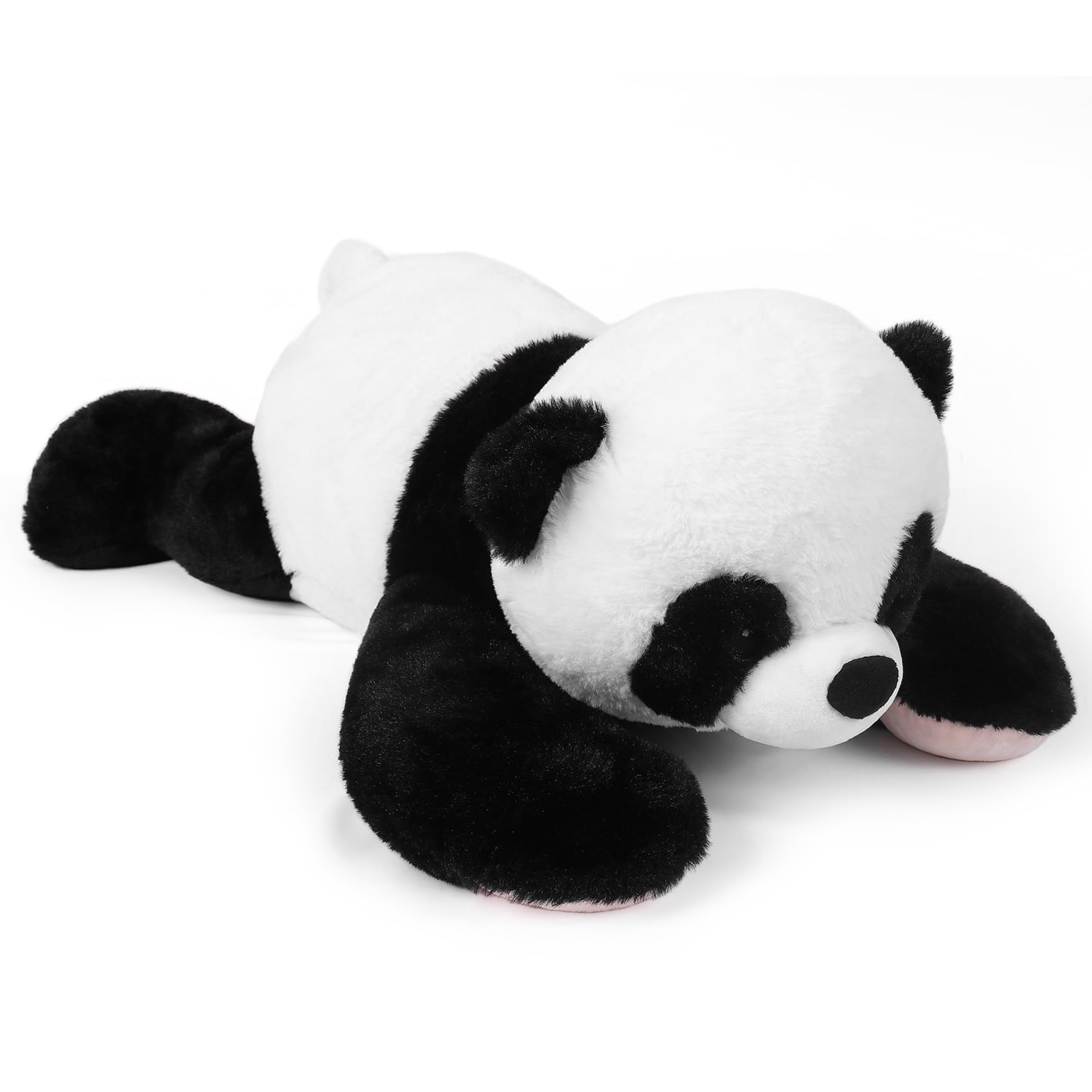JellyMallow Panda Weighted Stuffed Animal, 24" Plush Pillow, 5 lbs, Cuddly Polyester Toy for Adults & Kids