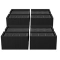 Mymulike Bed Risers 3 Or 5 Inch, 8 Pack Oversized Extra Large 6.5X3.5 Inch Post, 11000Lbs Heavy Duty Couch Risers, L Shape Wide