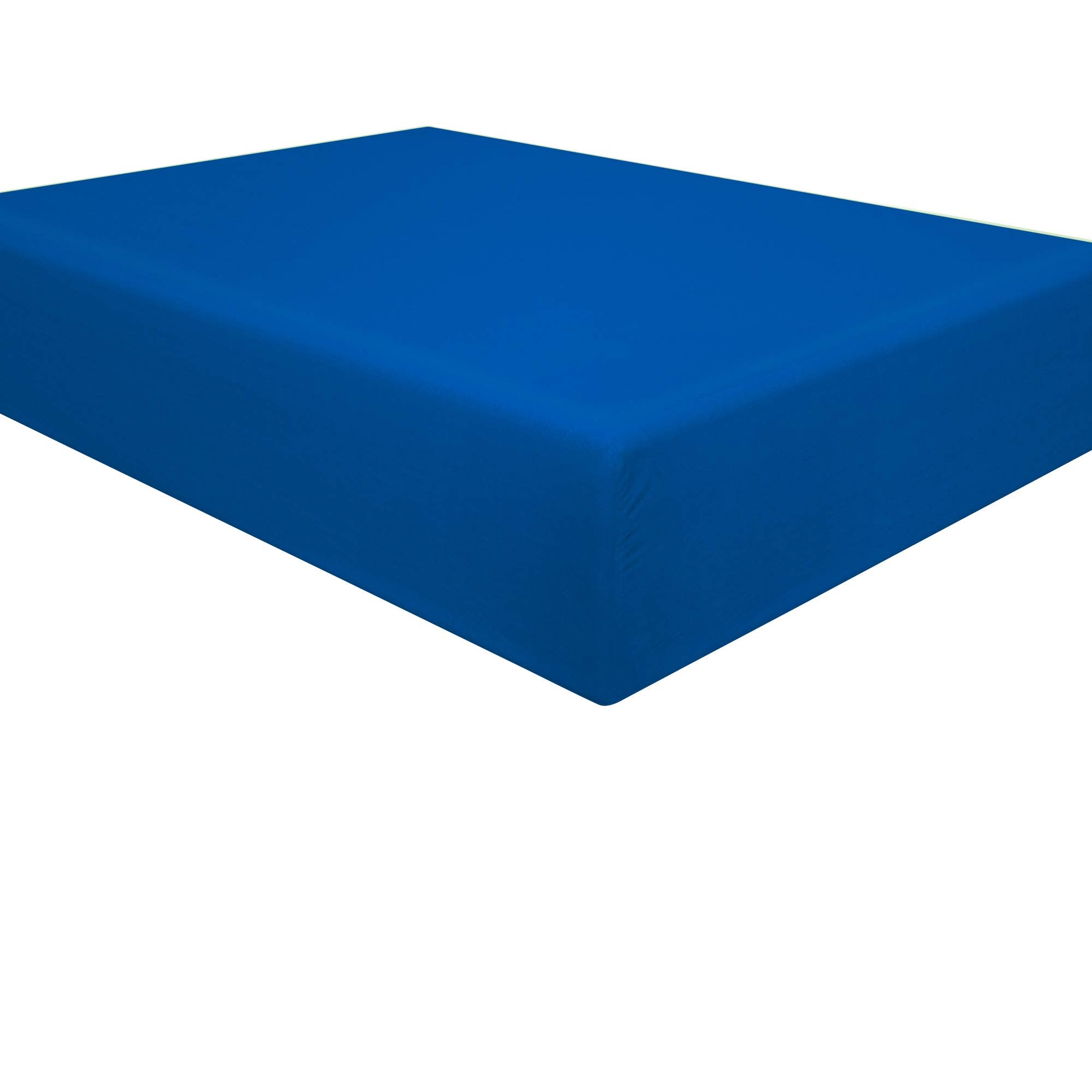 Ntbay 100% Brushed Microfiber Full Fitted Sheet, 1800 Super Soft And Cozy, Wrinkle, Fade, Stain Resistant Deep Pocket Fitted Bed Sheet Only, Royal Blue