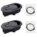 Baridwon 2 Sets Recliner Replacement Parts - Metal Recliner Handle, Release Pull Cable Fits Ashley & Most Recliner Sofas, Expose