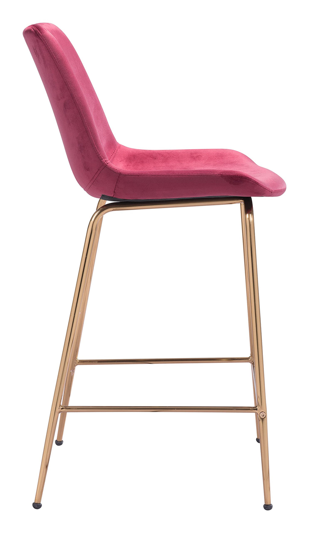 Zuo Tony Counter Stool Red & Gold