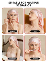 [Light Pink] SilkSilky  Sleep Cap 007