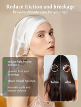 [White] SilkSilky  Sleep Cap 004