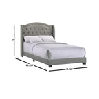 Intercon Rhyan Full UPH Bed Platform, Gray