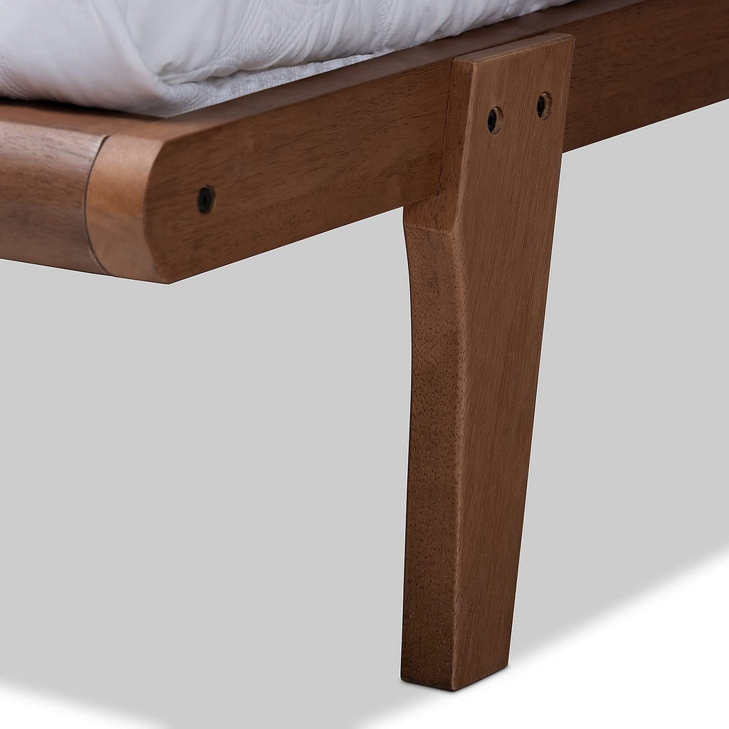 Baxton Studio Kaia Platform Bed Frame, Queen, Ash Walnut (156-9475-HiT)