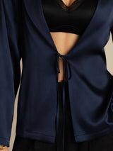 [Dark Blue] SilkSilky  Long Sleeve Women's Outerwear 003