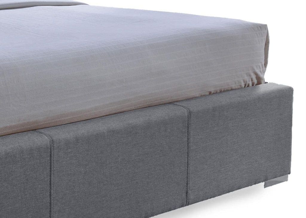 Baxton Studio CF8498-King-Grey Platform, King, Grey