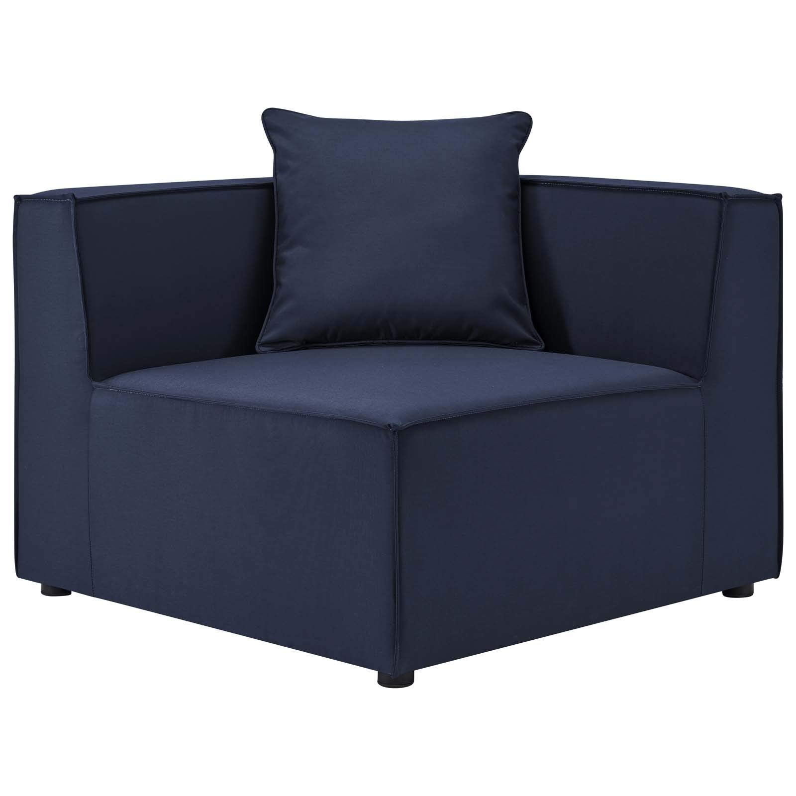 Modway Eei-4385-Nav Saybrook Outdoor Patio Upholstered 6-Piece Sectional Sofa, Navy