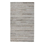 Kosas Home Fallon 24 x 36 Striped Polyester Fabric Area Rug in Gray