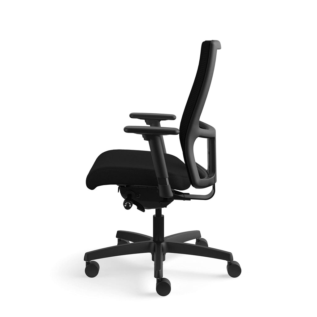 Hon Ignition Series Mid-Back Work Chair - Mesh Computer Chair For Office Desk, Black (Hiwm2)