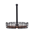 Pfaltzgraff Anvil Cage Condiment Table Caddy, 9.5x9.5x10.25 Inch, Black