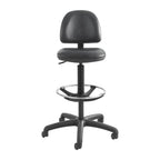 Safco® Precision Extended Height Swivel Stool With Adjustable Footring Stool,Vinyl Drafting,Bk (Pack Of2)