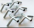 6Pc 3/4' 4 Way High Peak Edge Or Top Center Canopy Fitting No Eyebolts (Fa4) - Fits 3/4' Emt Pipe That Has An Outer Diameter O
