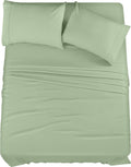 Utopia Bedding Queen Bed Sheets Set - 4 Piece Bedding - Brushed Microfiber - Shrinkage And Fade Resistant - Easy Care (Queen, Sa