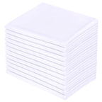 Premium White Pillowcases 12 Pack, Standard Size 20 * 26, Soft Brushed 1800 Thread Count Microfiber, Allergies Free, Wrinkle Res