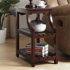 Acme 2-Shelf Wooden End Table, Espresso, Model AC-81955, Stylish Home Furniture