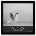 wallsthatspeak 25x26 Black Picture Frame for Puzzles Posters Photos or Artwork