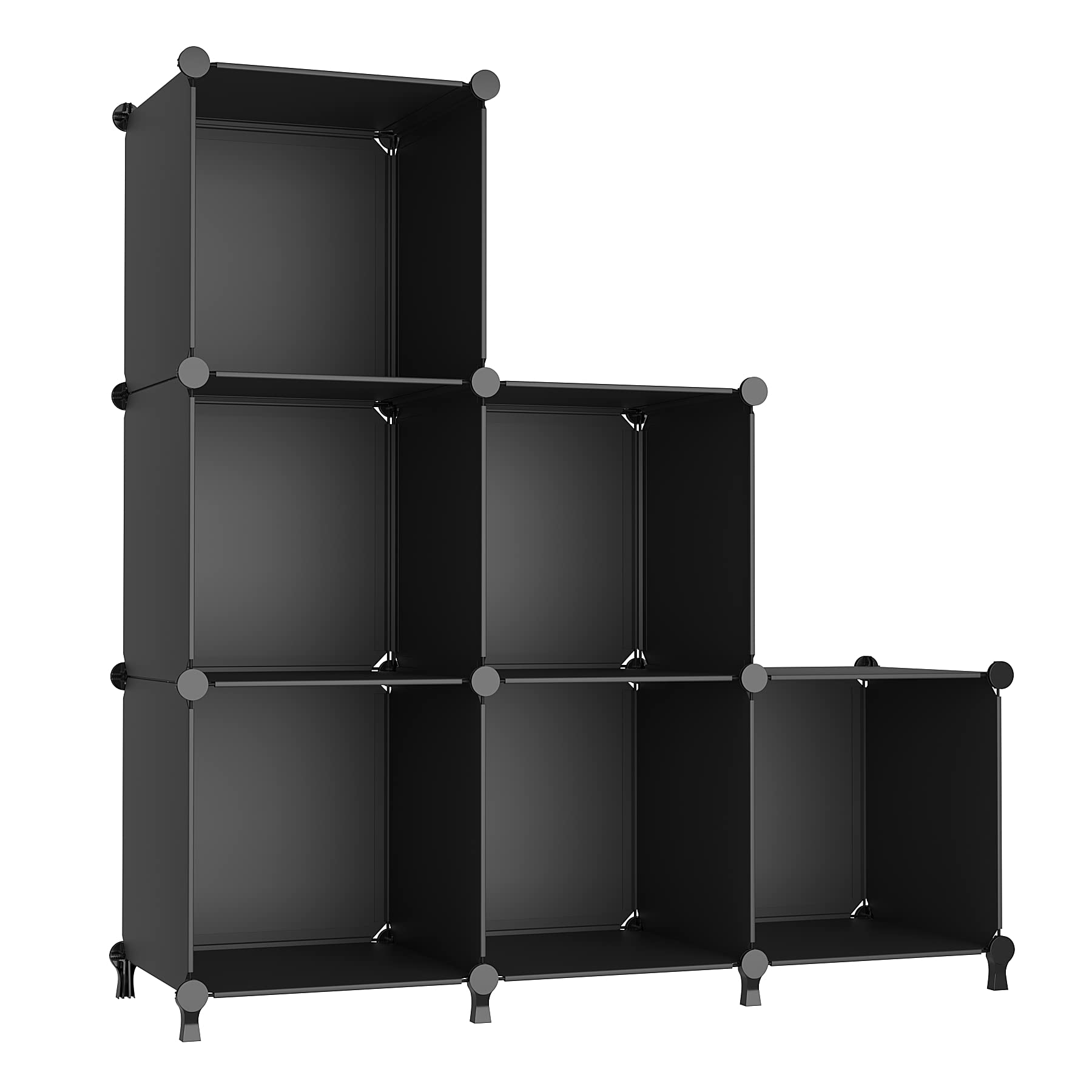 Awtatos Cube Storage Organizer, Storage Cubes Shelves Bookshelf, 6 Cube Closet Organizers And Storage, Diy Stackable Plastic Clo